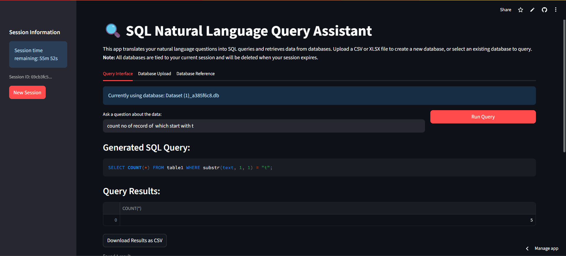 SQL ASSISTANT